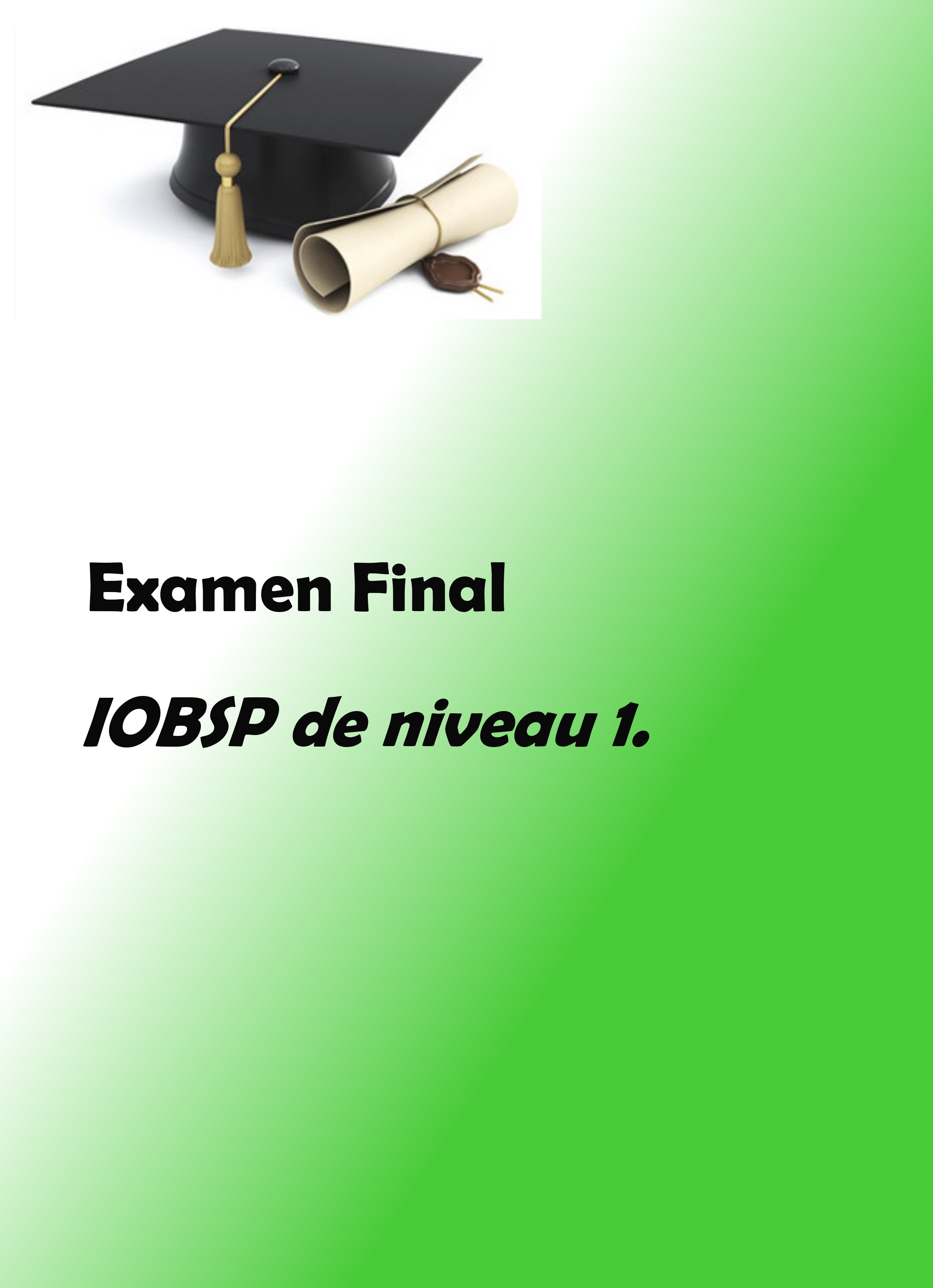 formation iobsp 1 examen final