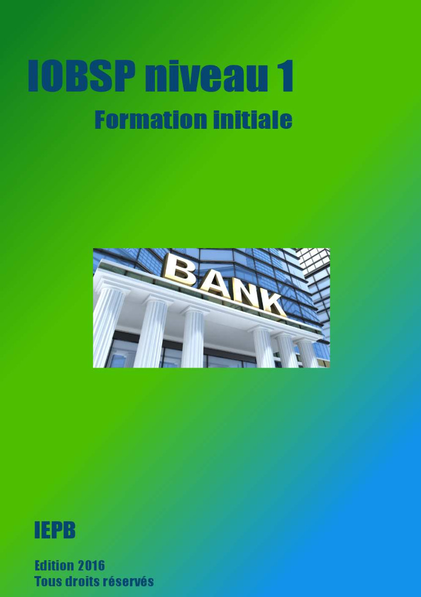 formation iobsp niveau 1