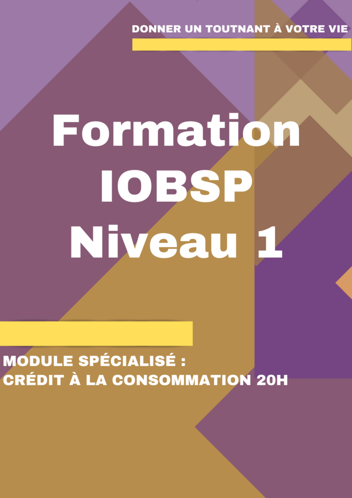 Le module crédit à la consommation prévention du surendettement 20h