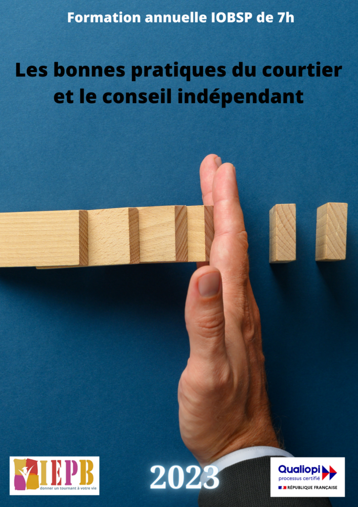 Les bonnes pratiques du courtier et le conseil indépendant 7h 2023