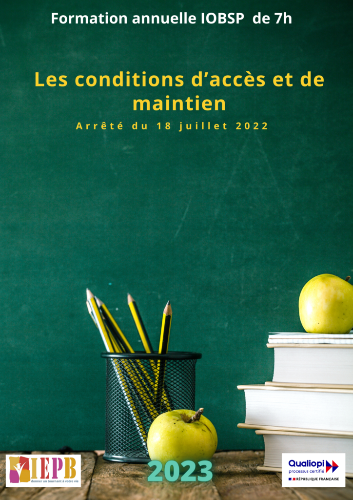 Les conditions d’accès et de maintien-2023