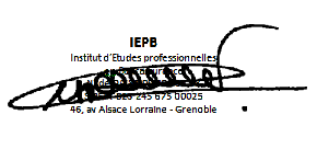 Signature IEPB