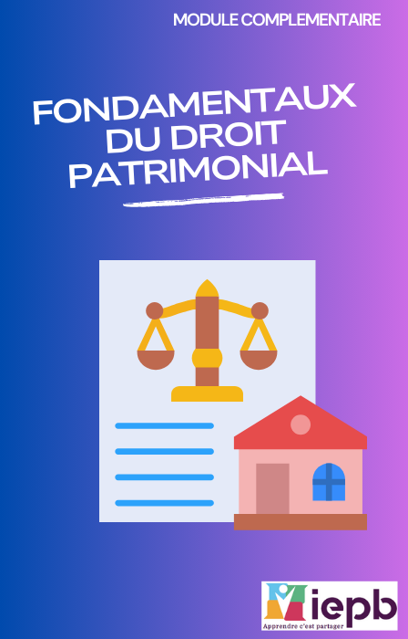 Cours sur les principes du droit patrimonial, y compris les biens, les successions et la transmission du patrimoine